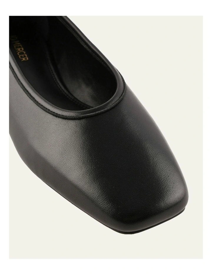 Serena Leather Casual Flats in Black image 4