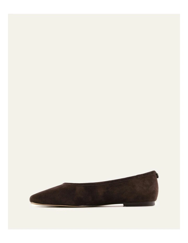 Serena Casual Flats in Bitter Choc Suede image 6