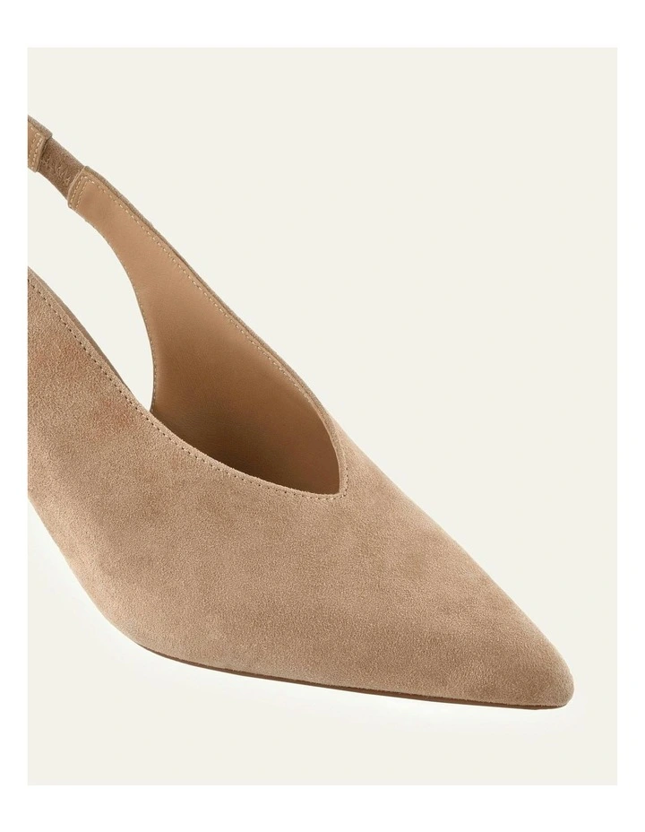 Evie Mid Heels in Latte Suede image 3