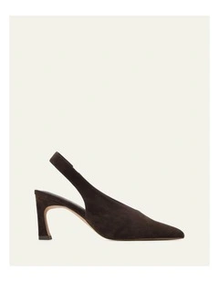 Evie Mid Heels in Bitter Choc Suede