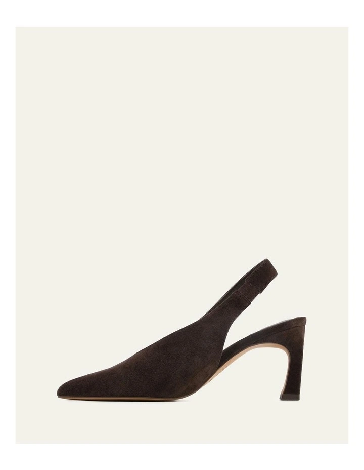 Evie Mid Heels in Bitter Choc Suede image 5