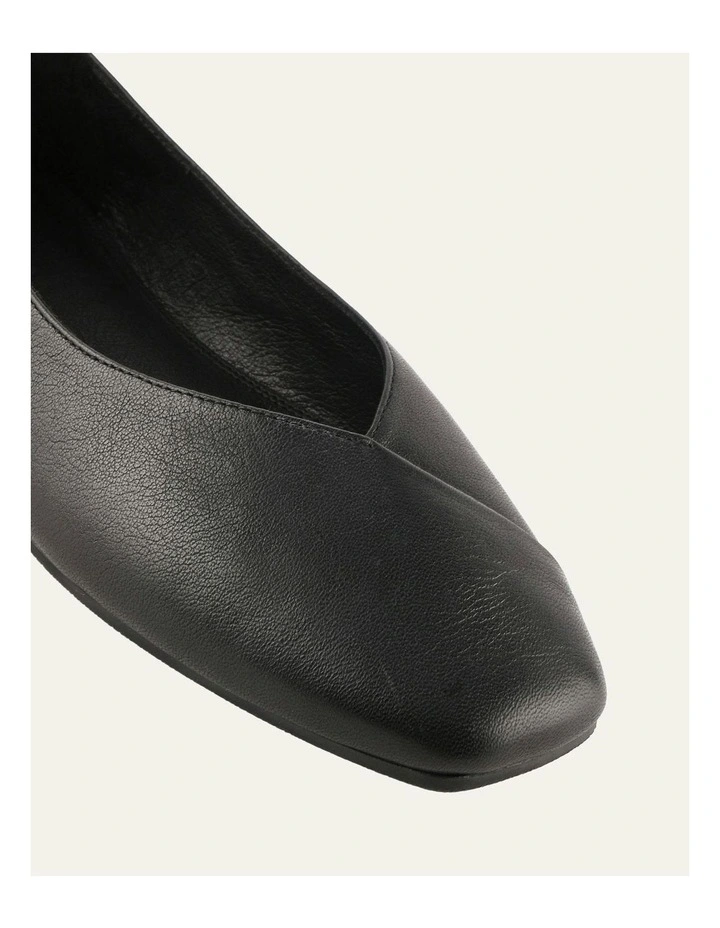 Nico Casual Flats in Black Leather image 3