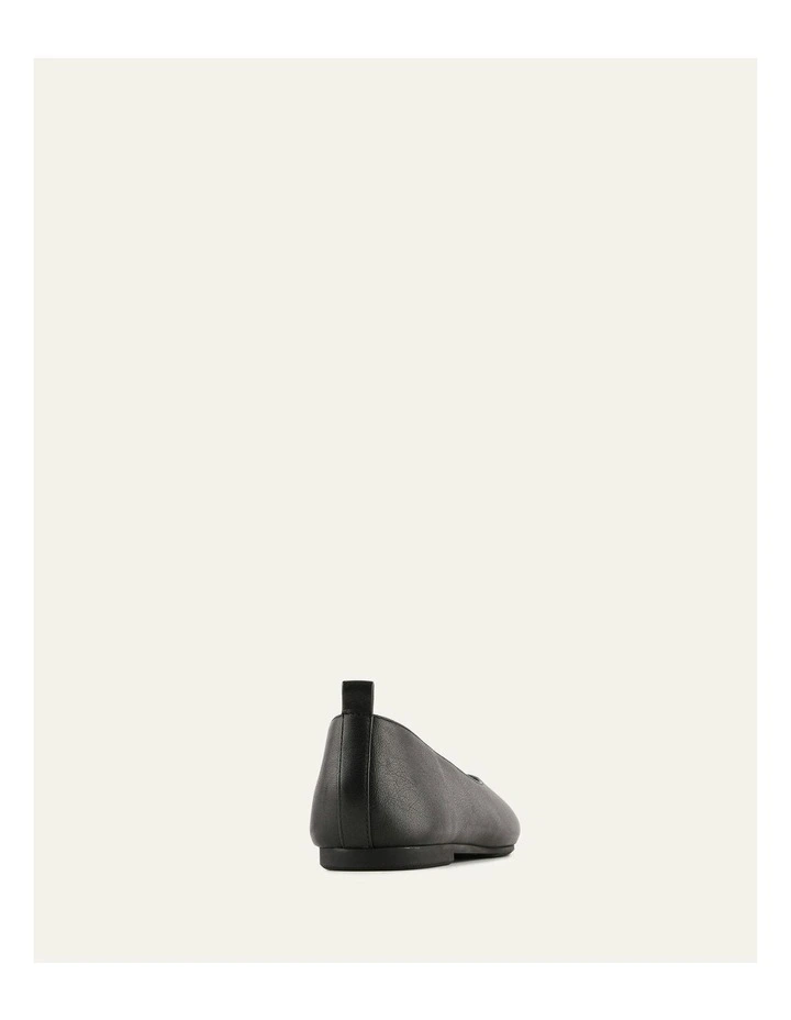 Nico Casual Flats in Black Leather image 4