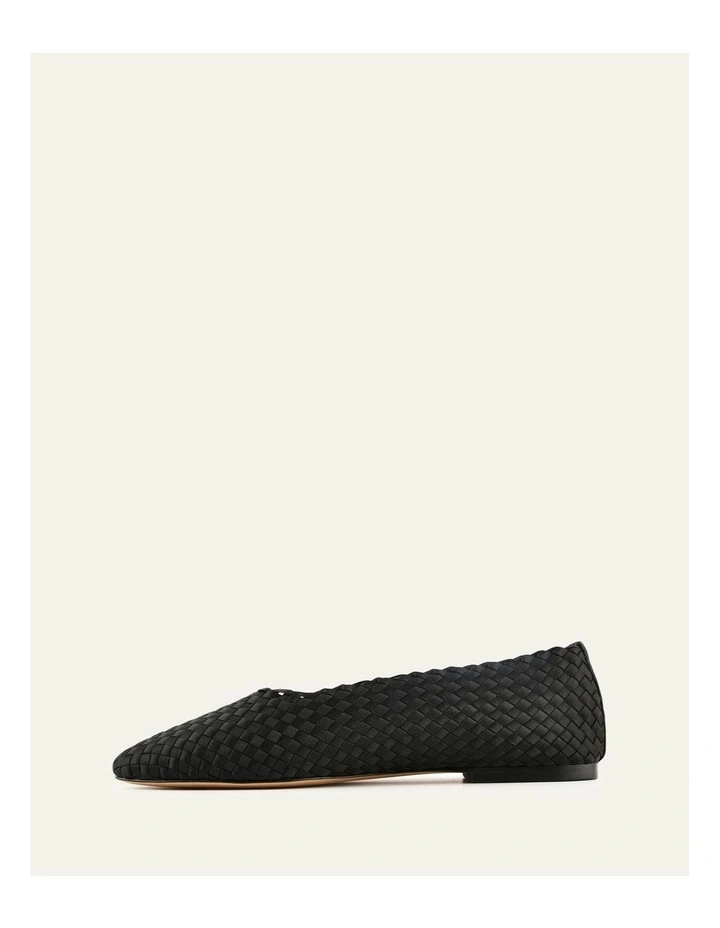 Vivienne Casual Flats in Black Satin image 5