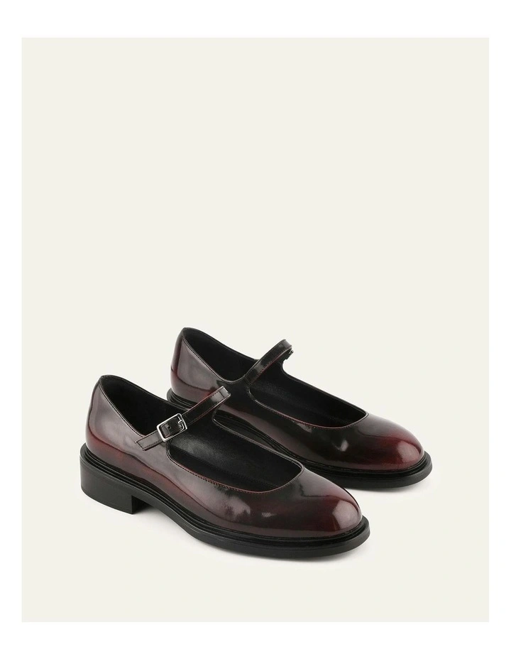 Wilde Casual Flats in Burgundy Leather image 2