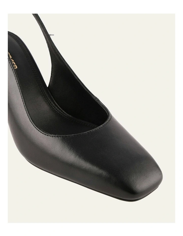 Terrance Mid Heels in Black Leather image 3