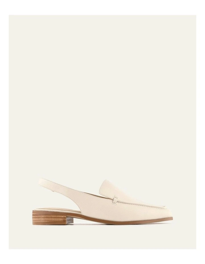 Rana Casual Flats in Off White Leather image 1