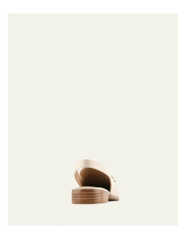 Rana Casual Flats in Off White Leather image 4