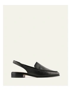 Rana Casual Flats in Black Leather