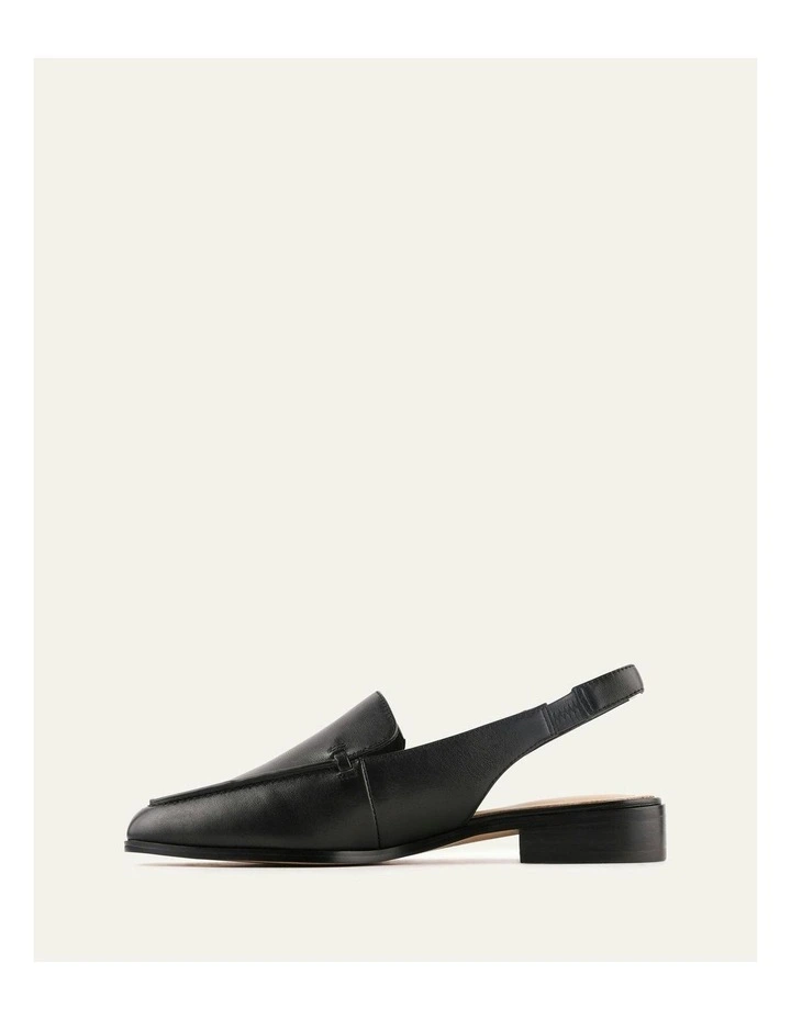 Rana Casual Flats in Black Leather image 5