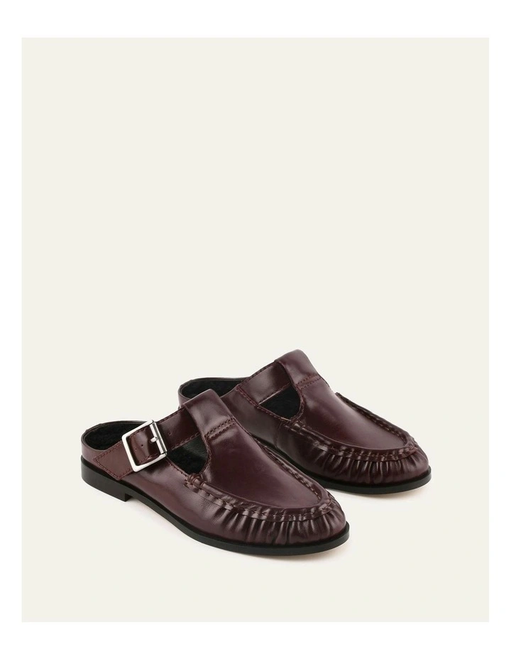 Malia Loafers in Dark Merlot Leather image 2