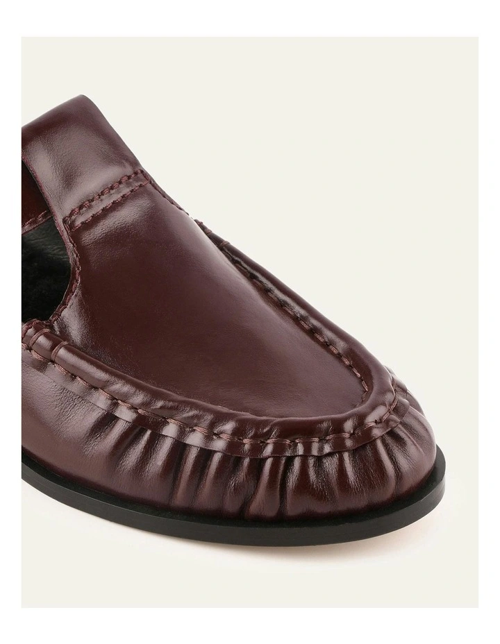 Malia Loafers in Dark Merlot Leather image 3