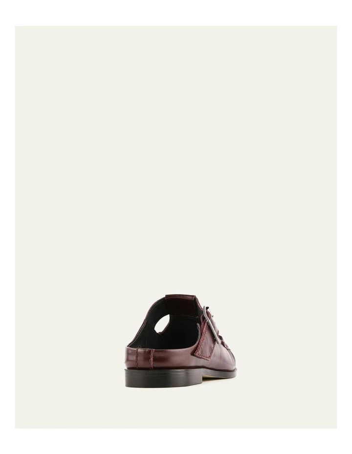 Malia Loafers in Dark Merlot Leather image 4