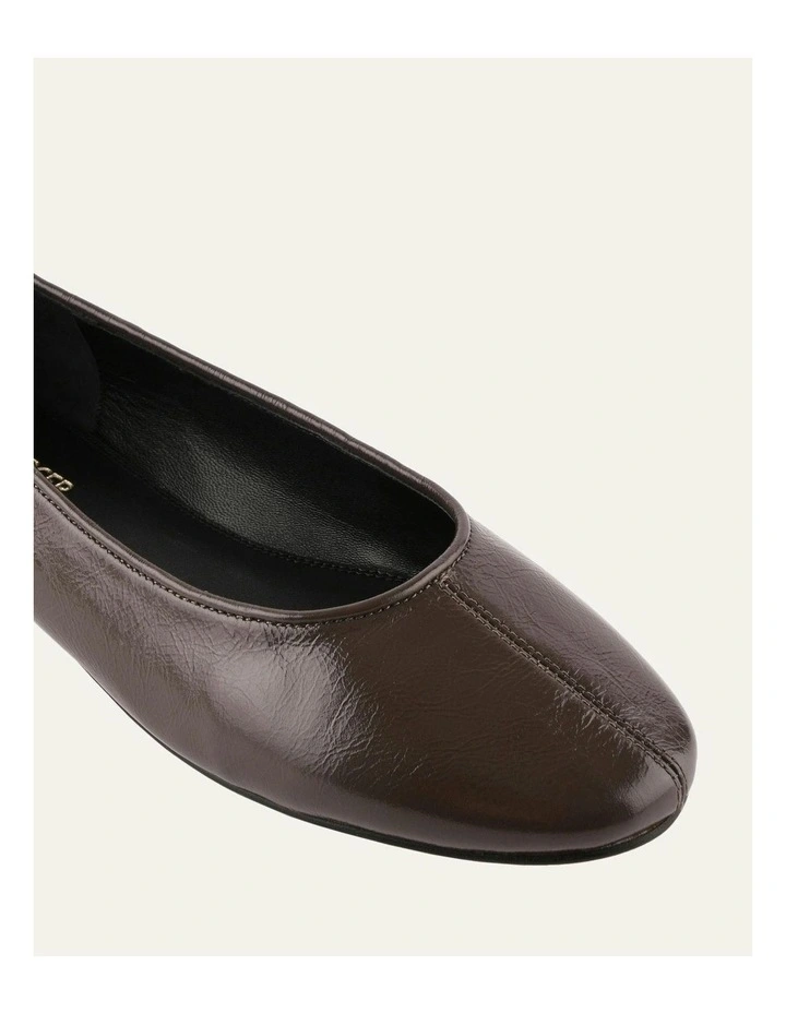 Yarra Dress Flats in Dark Rye Leather image 3