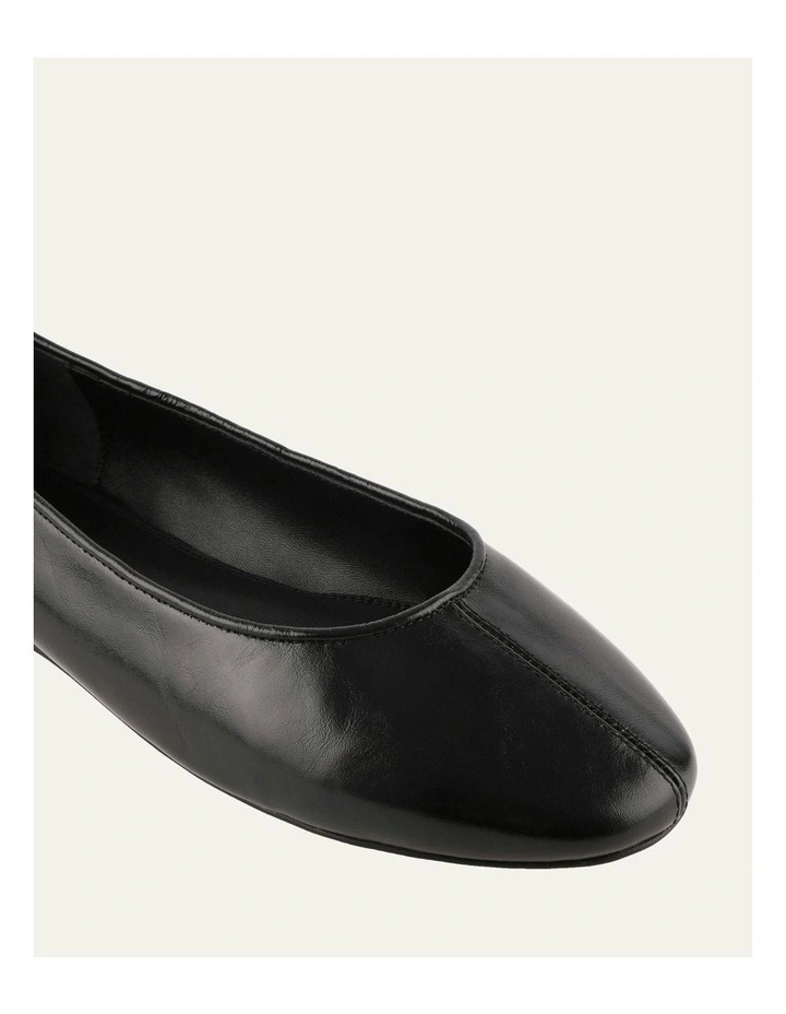 Yarra Dress Flats in Black Leather image 3