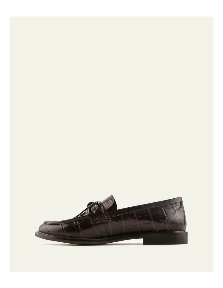 Rosie Loafers in Chocolate Croc image 5