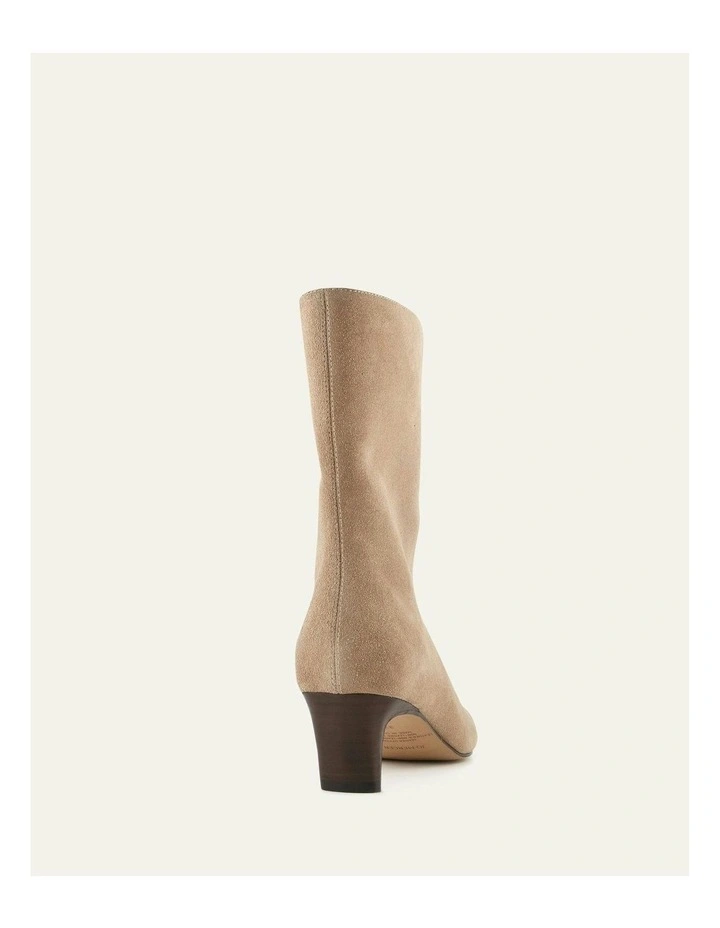Silas Mid Ankle Boots in Latte Suede image 4