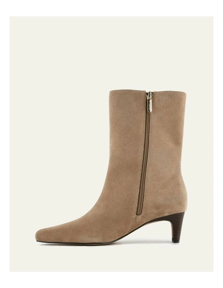 Silas Mid Ankle Boots in Latte Suede image 5