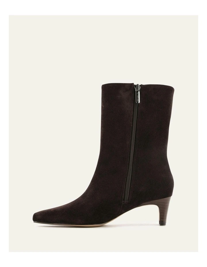 Silas Mid Ankle Boots in Bitter Choc Suede image 5