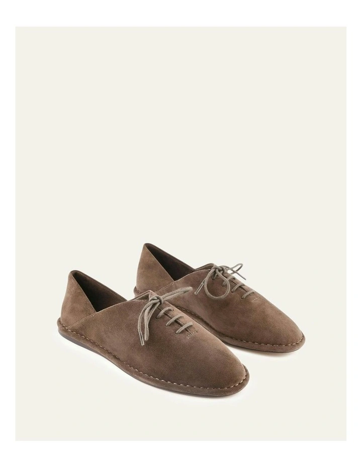 Paisley Lace Ups Shoes in Ash Suede image 2