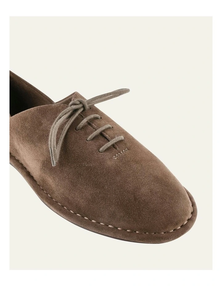 Paisley Lace Ups Shoes in Ash Suede image 3