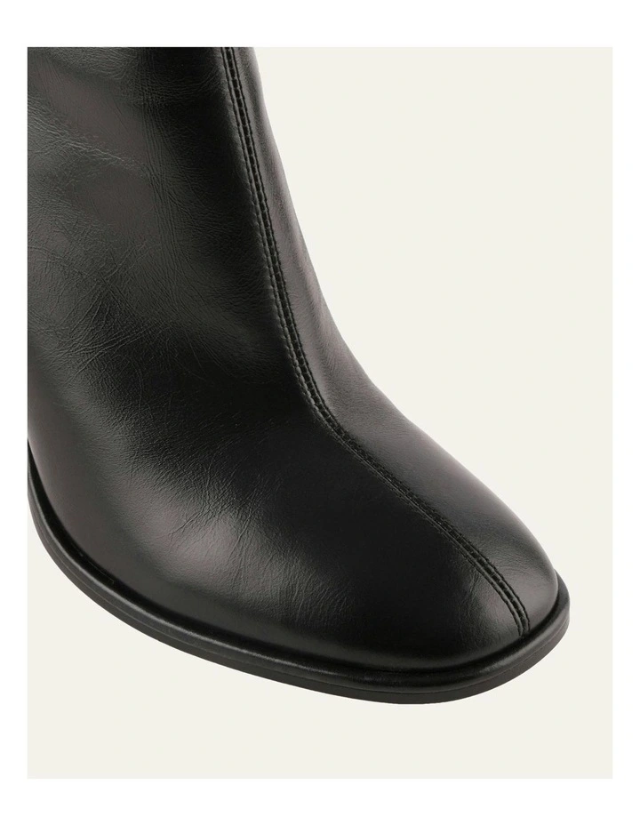 Odessa High Ankle Boots in Black Leather image 3