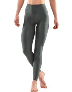 Series-3 Travel And Recovery Long Tights in Charcoal