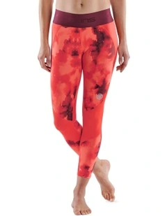 Series-3 Camo Running Activewear Long Tights in Spark