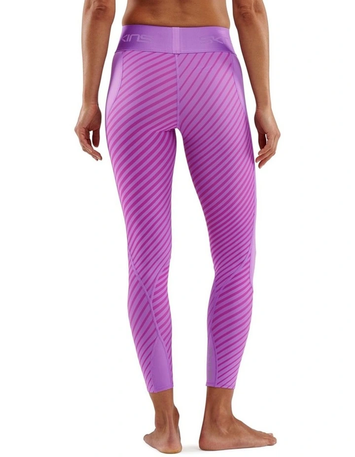 Series-3 Linear Running Activewear 7/8 Tights in Hot Pink image 2