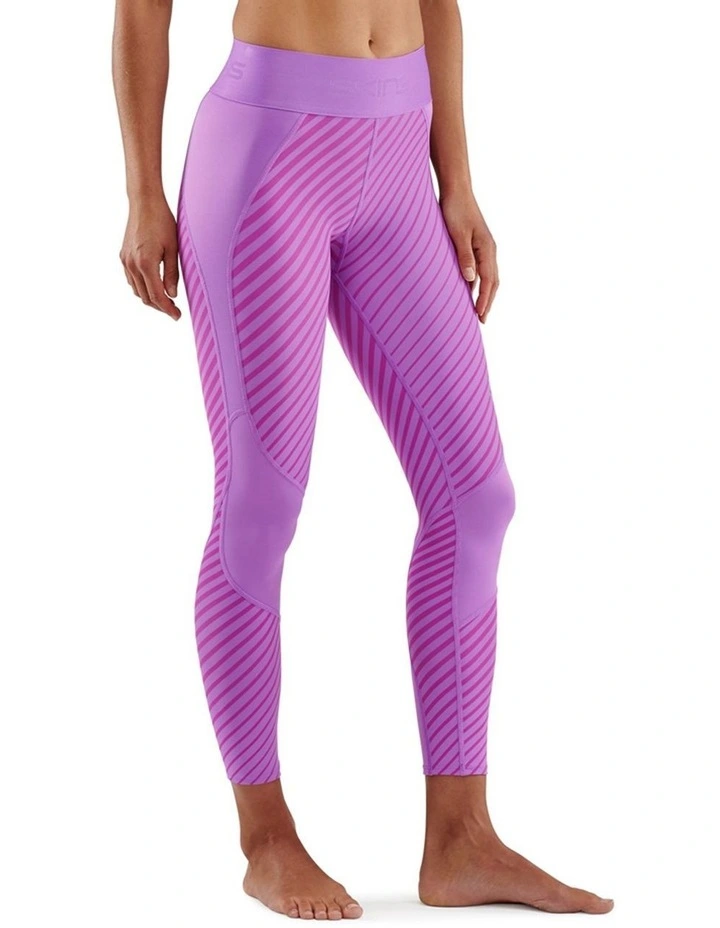 Series-3 Linear Running Activewear 7/8 Tights in Hot Pink image 3