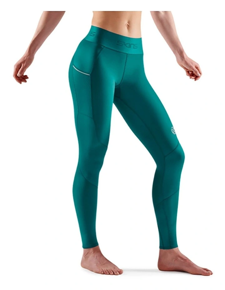 Series-3 Running Activewear Long Tights in Lt Teal image 4