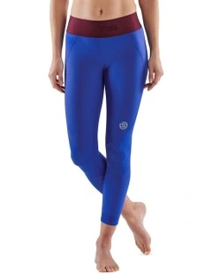 Series-3 Running Activewear Long Tights in Dazzling Blue