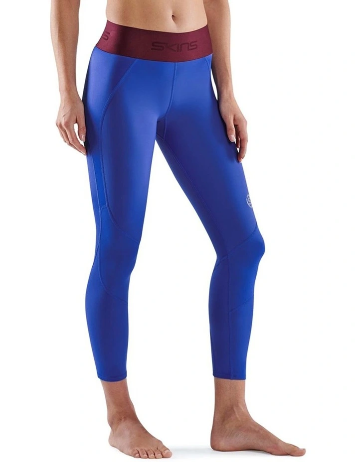 Series-3 Running Activewear Long Tights in Dazzling Blue image 3