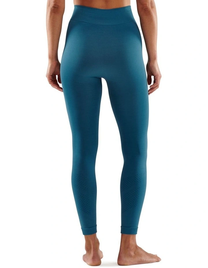 Series-3 Seamless Running Activewear Long Tights in Teal image 2