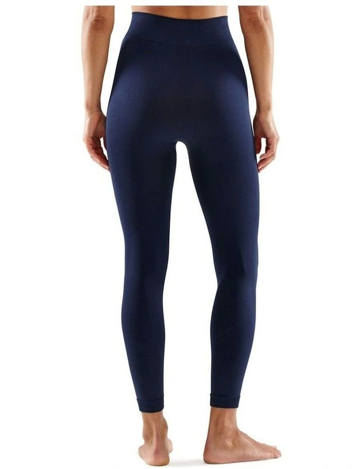 Series-3 Running Activewear Long Tights in Navy Blue image 2