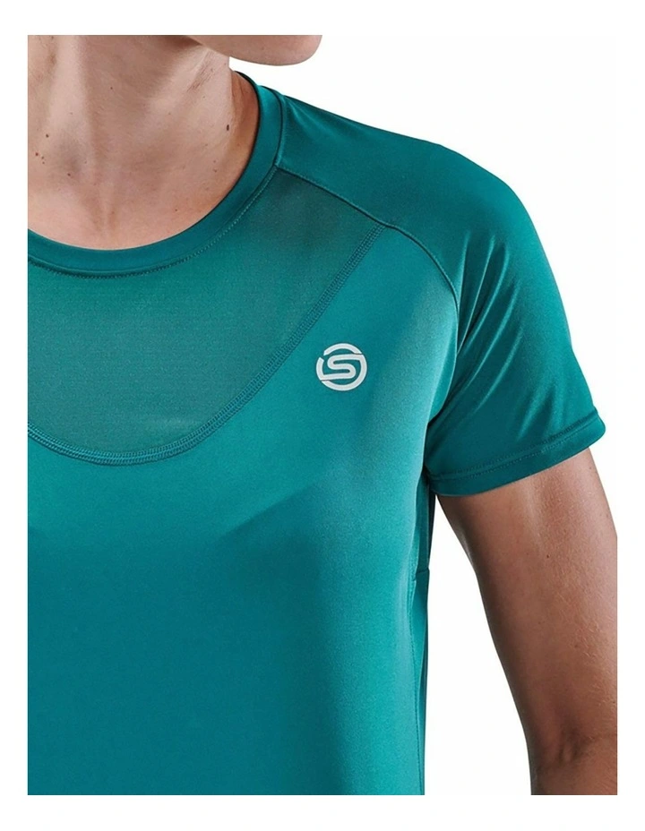 Series-3 Running Activewear Short Sleeve Top in Teal image 4