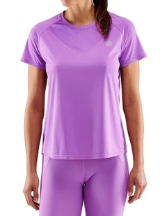 Series-3 Running Activewear Short Sleeve Top in Iris Orchid