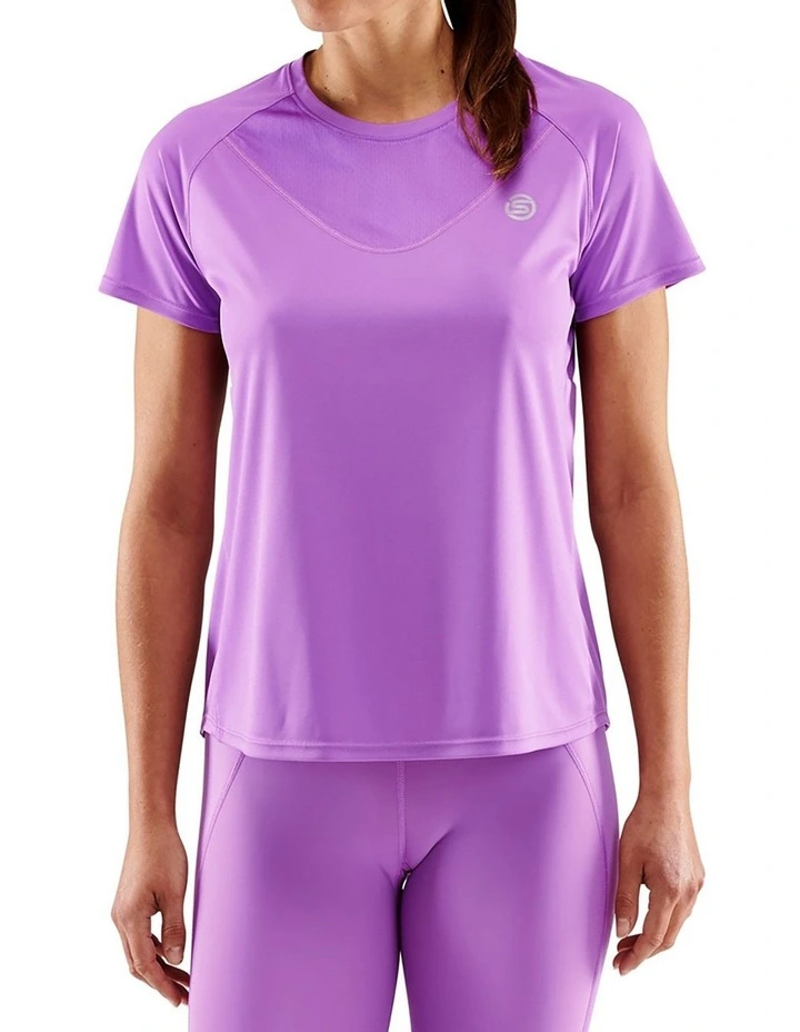Series-3 Running Activewear Short Sleeve Top in Iris Orchid image 1