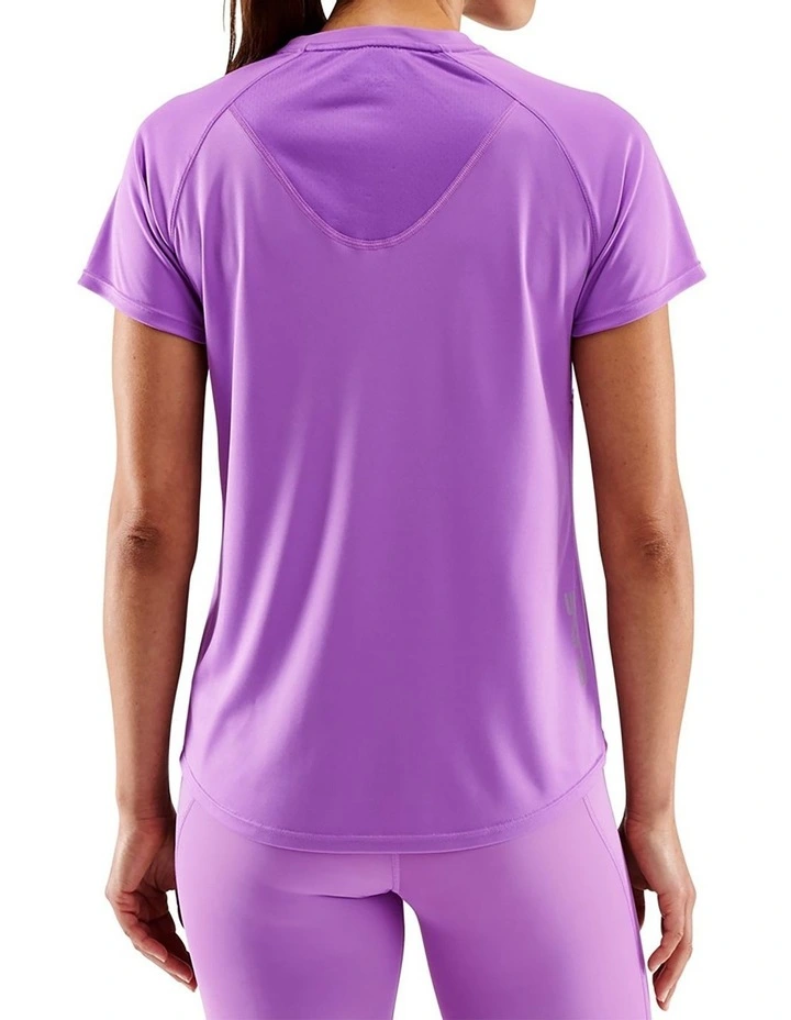 Series-3 Running Activewear Short Sleeve Top in Iris Orchid image 2