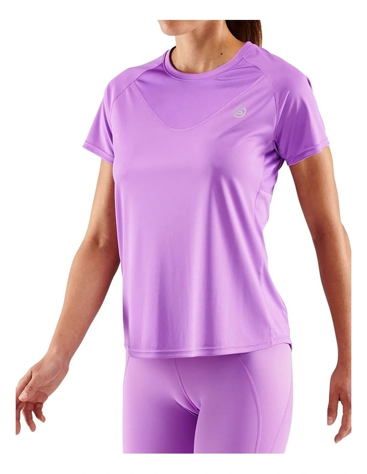 Series-3 Running Activewear Short Sleeve Top in Iris Orchid image 4