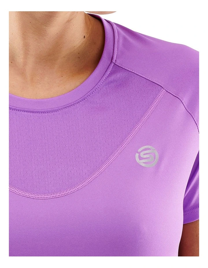 Series-3 Running Activewear Short Sleeve Top in Iris Orchid image 5