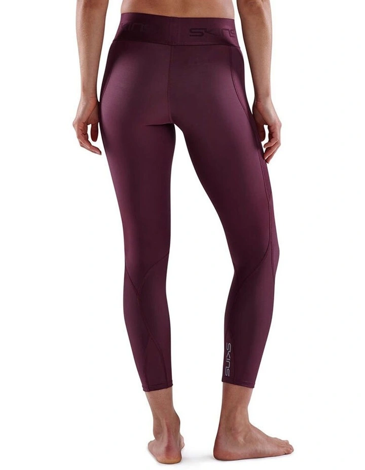 Compression Series 3 Long 7/8 Tights in Burgundy image 2