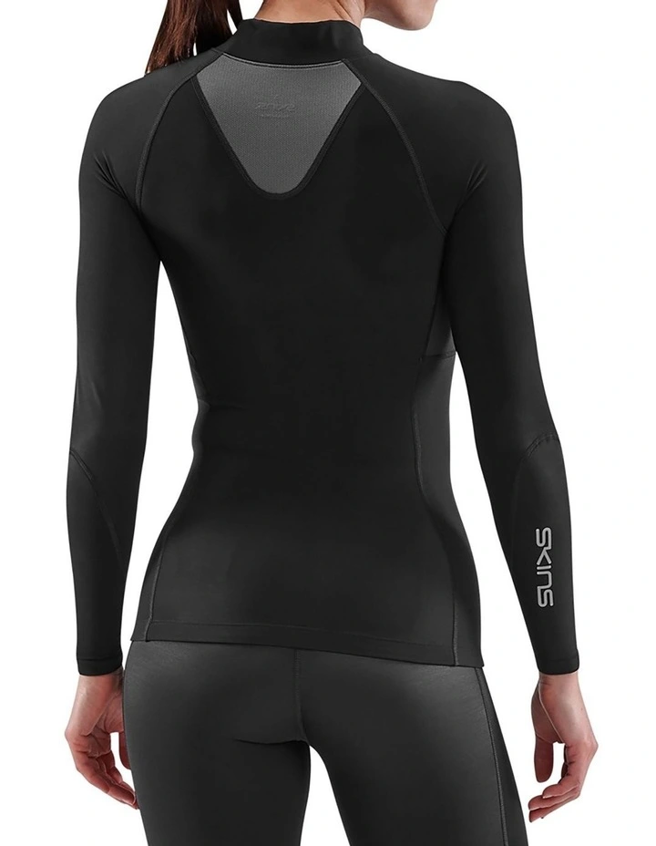 Series-3 Clothing Long Sleeve Top in Thermal Black image 2