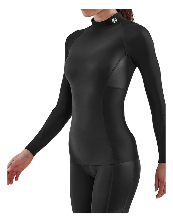 Series-3 Clothing Long Sleeve Top in Thermal Black image 4
