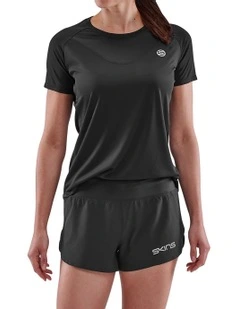 Series-3 Activewear Short Sleeve Top in Black