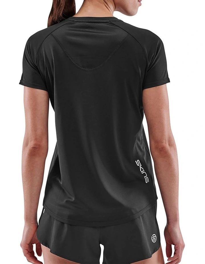 Series-3 Activewear Short Sleeve Top in Black image 2