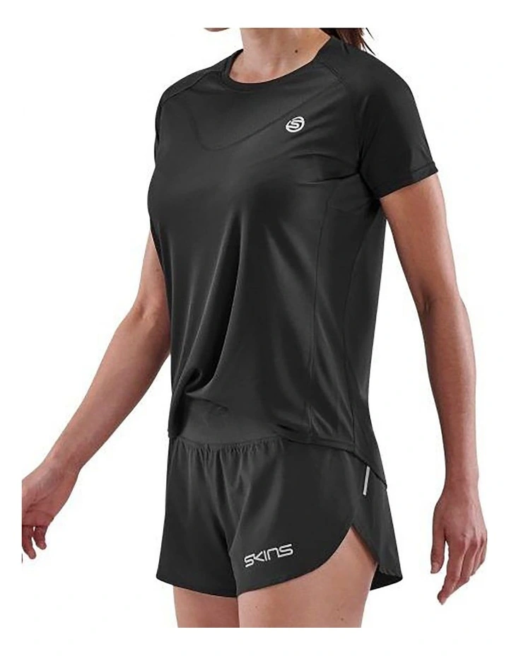 Series-3 Activewear Short Sleeve Top in Black image 4