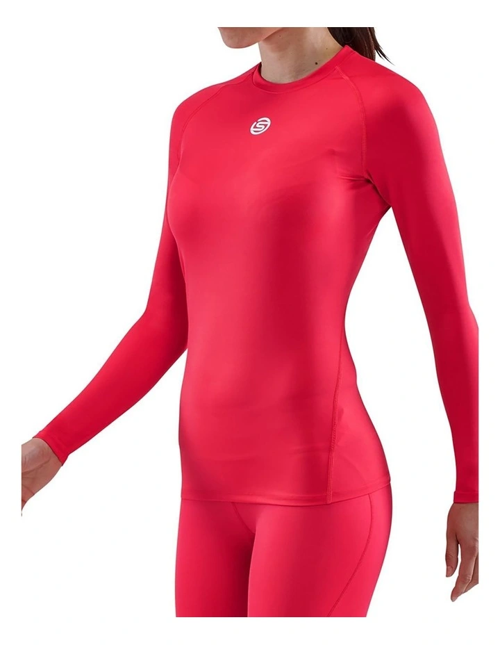 Series-1 Gym Long Sleeve Top in Red image 4
