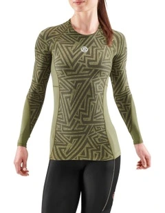 Series-3 Clothing Long Sleeve Top in Khaki Angle
