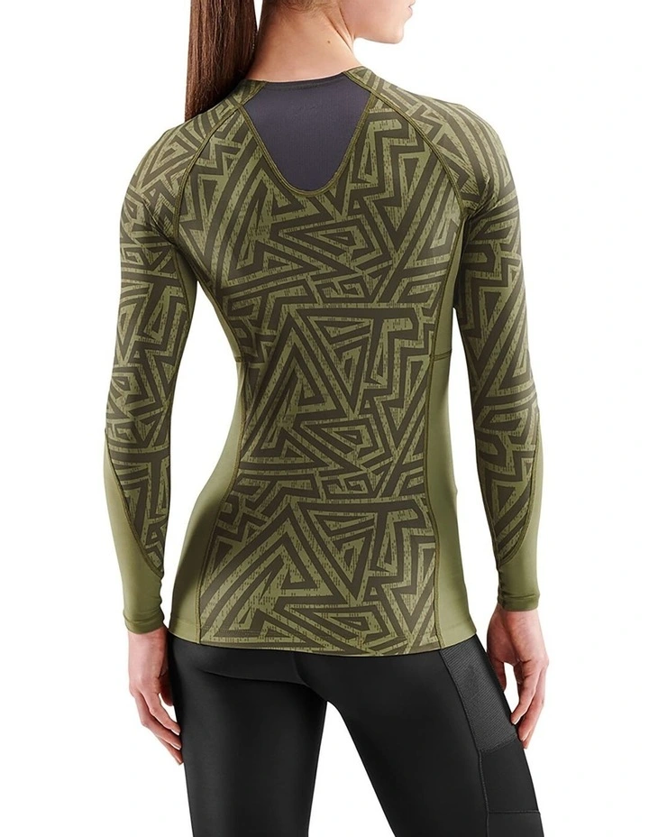 Series-3 Clothing Long Sleeve Top in Khaki Angle image 2